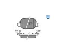 MEYLE 025 256 5217 Brake pad set