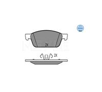 MEYLE 025 257 3618 Brake pad set
