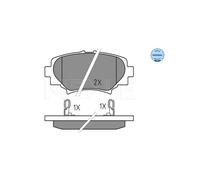 MEYLE 025 258 7814 Brake Pads Set Rear for Mazda 3