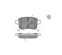 MEYLE 025 259 7317 Brake pad set