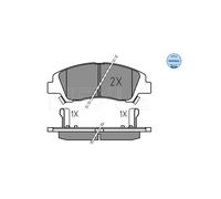 MEYLE 025 259 7617 Brake pad set