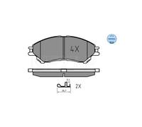 MEYLE 025 259 7916 Brake pad set