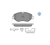 MEYLE 025 292 2920 Brake Pads Set Front for Iveco Daily