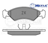 Meyle Brake Pad Set, Front Axle With anti-squeak plate 025 208 5717