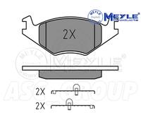 Meyle Brake Pad Set, Front Axle With anti-squeak plate 025 208 8717