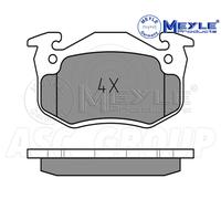 Meyle Brake Pad Set, Front Axle With anti-squeak plate 025 210 9615/W