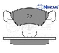 Meyle Brake Pad Set, Front Axle With anti-squeak plate 025 212 0217