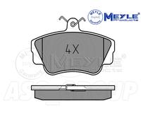 Meyle Brake Pad Set, Front Axle With anti-squeak plate 025 212 1717