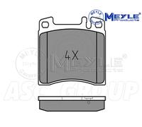 Meyle Brake Pad Set, Front Axle With anti-squeak plate 025 213 0418