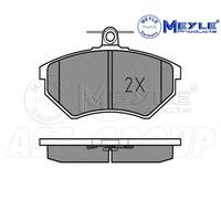Meyle Brake Pad Set, Front Axle With anti-squeak plate 025 213 6619/W