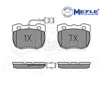 Meyle Brake Pad Set, Front Axle With anti-squeak plate 025 214 5918/W
