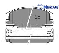 Meyle Brake Pad Set 025 215 4316/W – Front Disc with Anti-Squeak – for Vauxhall Frontera/Brava