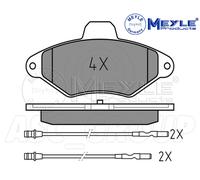 Meyle Brake Pad Set, Front Axle With anti-squeak plate 025 216 3117/W