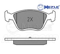 Meyle Brake Pad Set, Front Axle With anti-squeak plate 025 216 3719/W