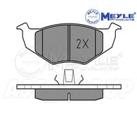 Meyle Brake Pad Set, Front Axle With anti-squeak plate 025 218 6619