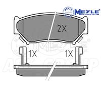 MEYLE 025 219 0715/W Brake pad set