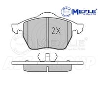 Meyle Brake Pad Set, Front Axle With anti-squeak plate 025 219 1119