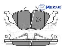 Meyle Brake Pad Set, Front Axle With anti-squeak plate 025 230 6317/W