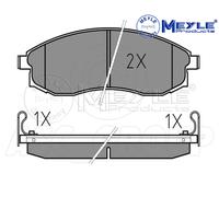 Meyle Brake Pad Set, Front Axle With anti-squeak plate 025 230 8617/W