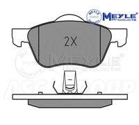 Meyle Brake Pad Set, Front Axle With anti-squeak plate 025 231 6017