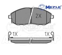 Meyle Brake Pad Set, Front Axle With anti-squeak plate 025 235 3617/W