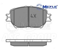 MEYLE Front Brake Pad Set 025 239 2817 with Anti-Squeak Plate for Toyota Camry