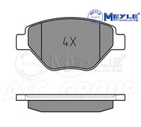 Meyle Brake Pad Set 025 239 3418 – Front Axle with Anti-Squeak Plate for Renault Megane