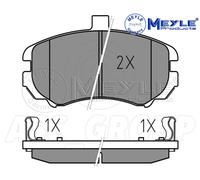 Meyle Brake Pad Set, Front Axle With anti-squeak plate 025 243 6917/W