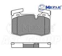 Meyle Brake Pad Set, Front Axle With anti-squeak plate 025 244 7814