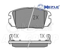 Meyle Brake Pad Set, Front Axle With anti-squeak plate 025 246 1817/W