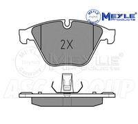Meyle Brake Pad Set, Front Axle With anti-squeak plate 025 246 8820