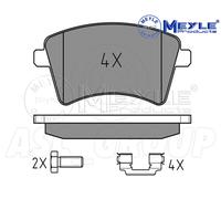 Meyle Brake Pad Set, Front Axle With anti-squeak plate 025 246 9318