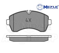 Meyle Brake Pad Set, Front Axle With anti-squeak plate 025 292 0020