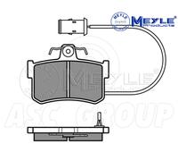 Meyle Brake Pad Set, Rear Axle With anti-squeak plate 025 200 8714/W
