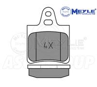 Meyle Brake Pad Set, Rear Axle With anti-squeak plate 025 201 6215