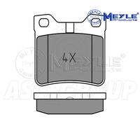 Meyle Brake Pad Set, Rear Axle With anti-squeak plate 025 212 7817