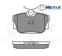Meyle Brake Pad Set, Rear Axle With anti-squeak plate 025 232 2417
