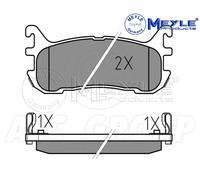 Meyle Brake Pad Set, Rear Axle With anti-squeak plate 025 233 8713/W