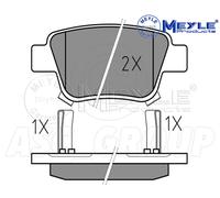 MEYLE 025 236 2016/W Brake pad set