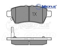 Meyle Brake Pad Set, Rear Axle With anti-squeak plate 025 242 4016/W
