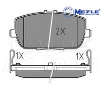 Meyle Brake Pad Set, Rear Axle With anti-squeak plate 025 242 9813/W