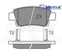 MEYLE 025 246 3516/W Brake pad set