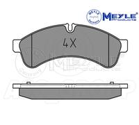Meyle Brake Pad Set, Rear Axle With anti-squeak plate 025 292 3122
