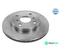 2x Brake disc Front Axle Vented 30-15 521 0020 MEYLE for TOYOTA YARIS/VITZ