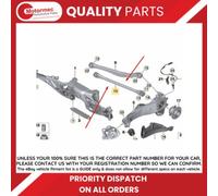 Meyle Lower Rear Trailing Arm fits Mini F54 F55 F56 F57 for oe 33326851569