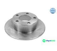 2x Brake disc Rear Axle solid 115 523 0015 MEYLE for AUDI VW SKODA