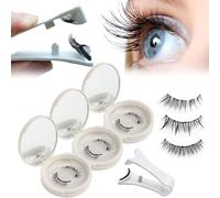 Meylora Magnetic Lashes, Blisdora Magnetic Lashes, Magnetic Eye Lashes With Applicator, Double Sided Reusable Magnetic Eyelashes (3Pcs Mix)