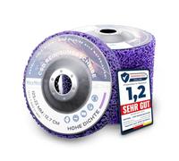MeyMel® Pack of 5 Premium CSD Disc, 125 mm, 5 x Purple Coarse Grinding Disc, High Performance & Shatterproof Cleaning Disc, for Angle Grinder 125 mm, Rust Remover for Flex, Wood, Metal, Stone