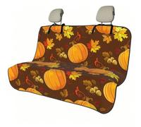 Meymuise Car Seat Cover, Autumn Floral Style Fall Nature | Bench Style Dog Car Seat Protector, Non-Slip Backing Easy Quick Store for Running Swimming Gym Pets in SUV Trucks Vans