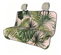 Meymuise Car Seat Cover, Botanical Abstract Design With Moon Cloud Plant | Bench Style Dog Car Seat Protector, Non-Slip Backing Easy Quick Store for Running Swimming Gym Pets in SUV Trucks Vans
